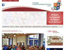 Tablet Screenshot of carneval-in-damme.de